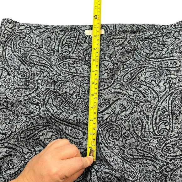 J. Jill Blue Paisley Lightweight Slim Leg Pants‎ Womens 10 - Picture 5 of 6